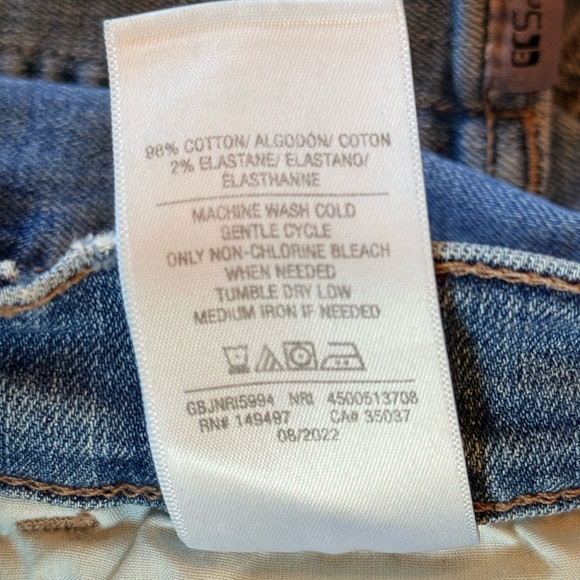 Joe's 28 Jeans Slightly Distressed 5 Pockets High Rise Straight Ankle - Picture 5 of 6